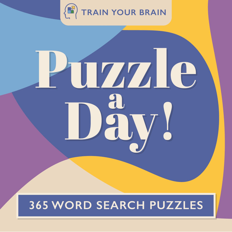 Sách Train Your Brain - Puzzle A Day! - Word Search