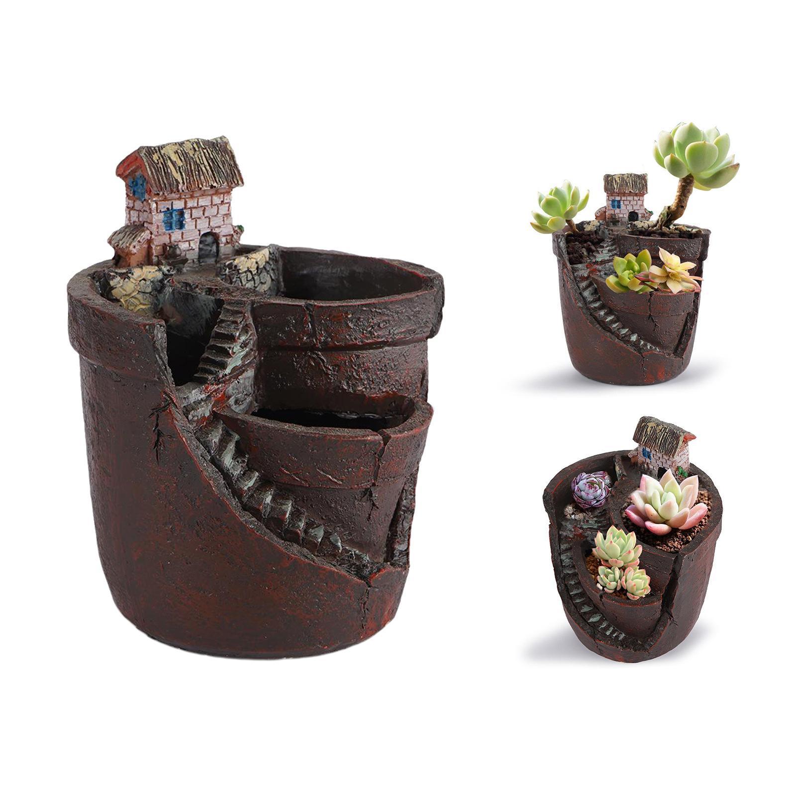 Succulent Pot Flower Flowerpot Potted Holder Garden Decoration