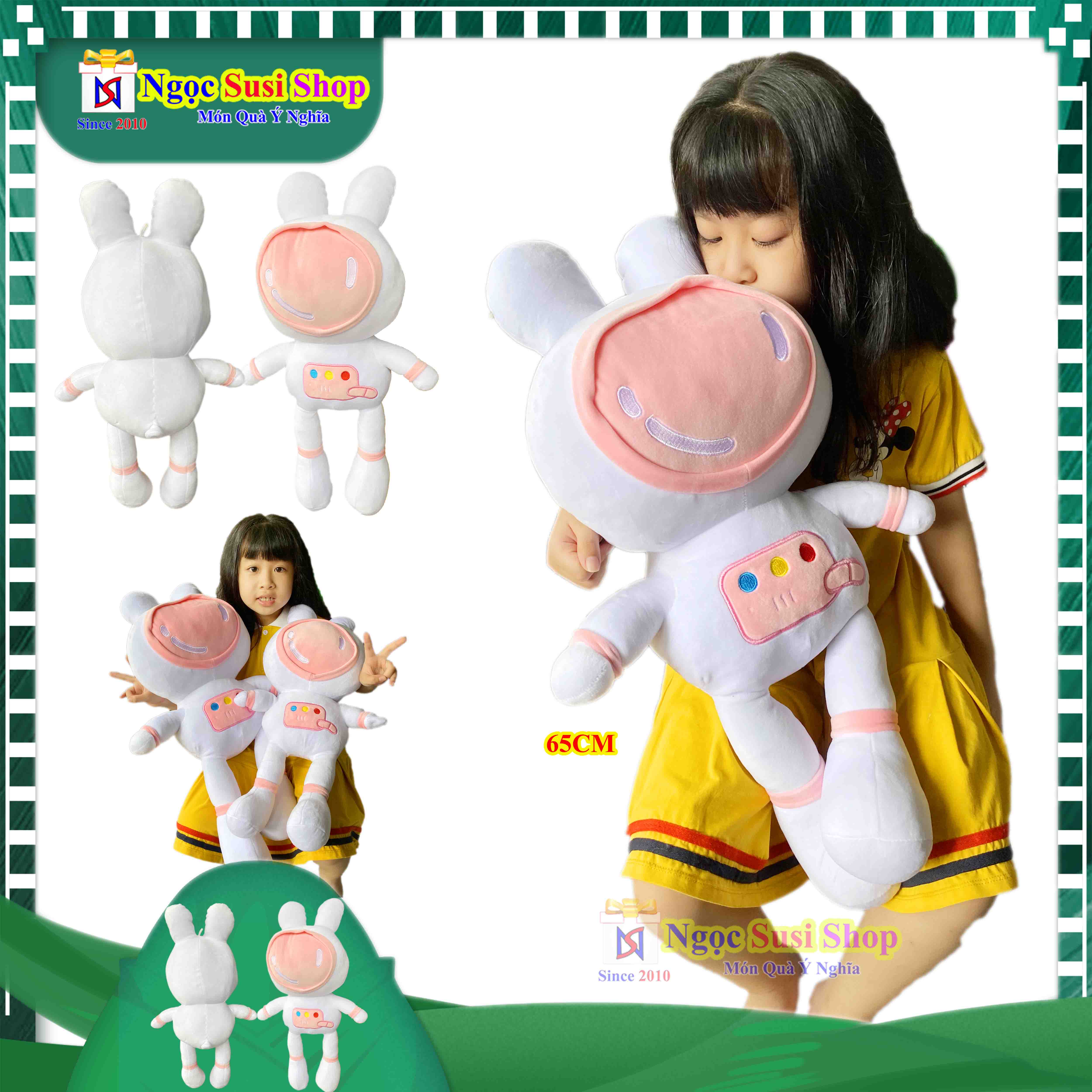 THÚ BÔNG THỎ PHI HÀNH GIA , THỎ PHI CÔNG CHO BÉ RẤT ĐẸP - GẤU BÔNG CHO BÉ