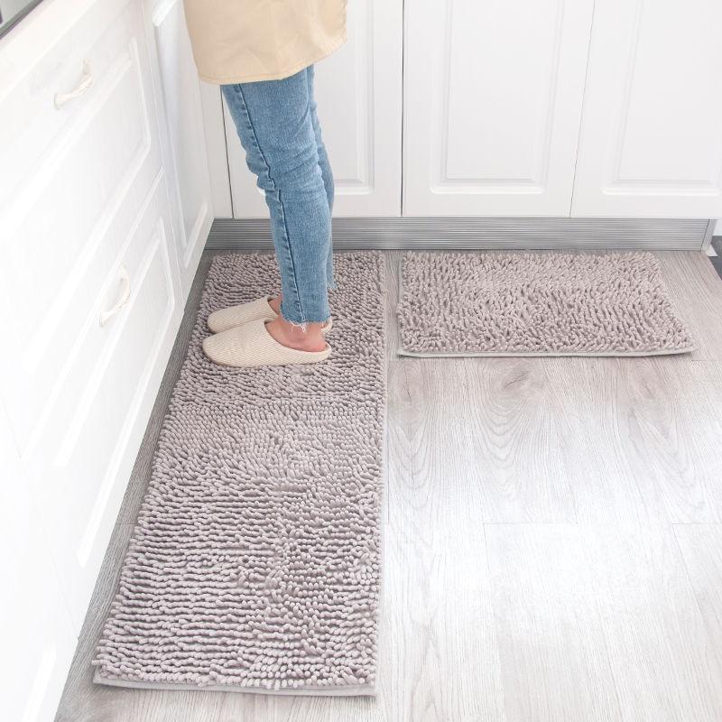 Chenille thảm cửa thảm cửa phòng tắm thảm chống trượt thấm nước thảm phòng ngủ phòng bếp thảm cửa nhà bếp.