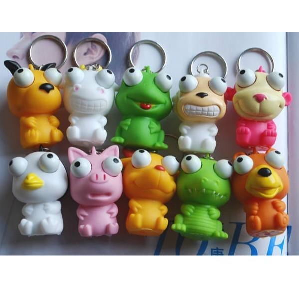 MÓC KHÓA BÓP LÒI MẮT-Móc Khóa Hoạt Hình Bóp Lòi Con Mắt Ra