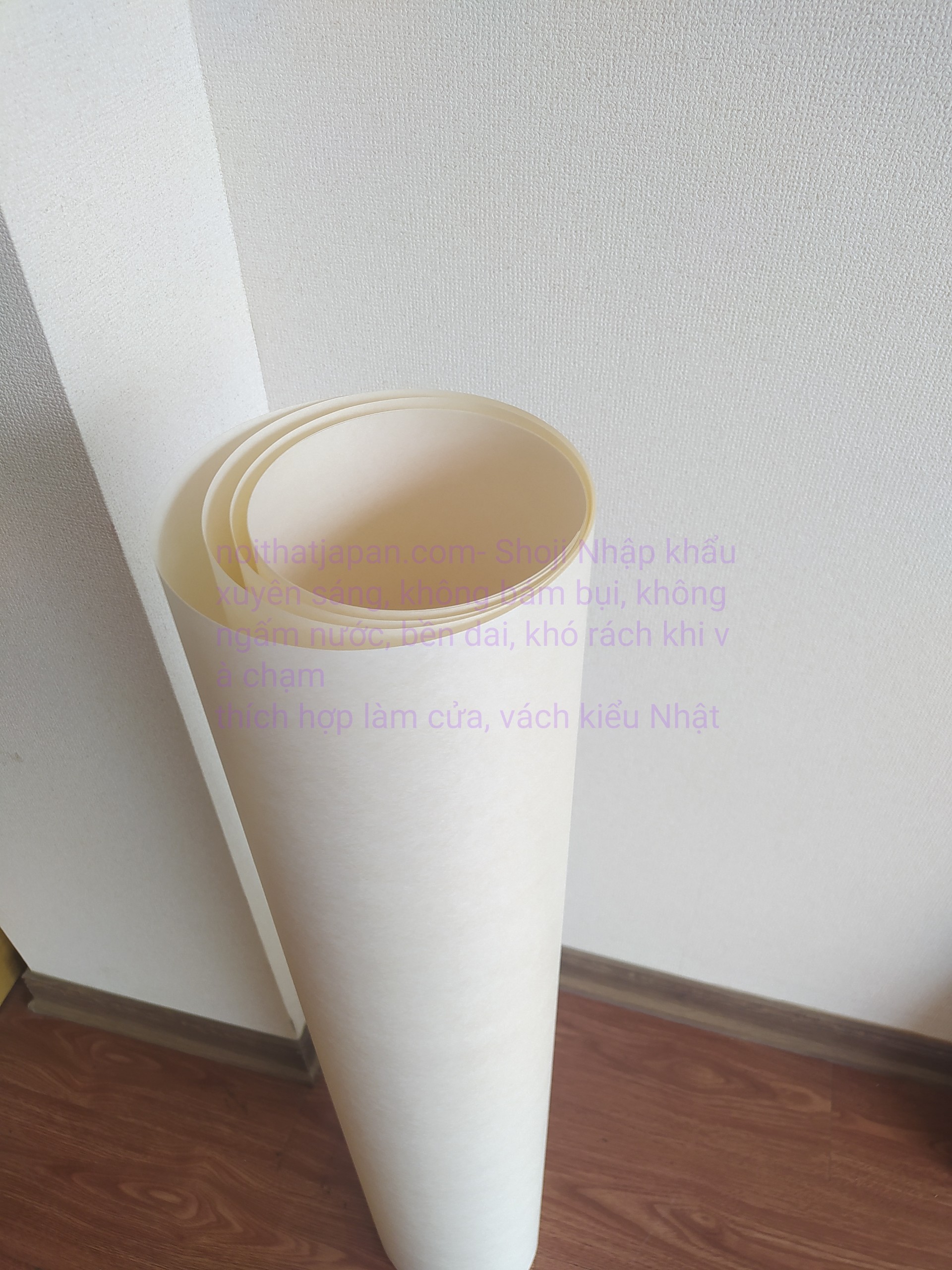 Shoji Nhập khẩu làm cửa lùa, shoji làm cửa trượt, shoji trang trí nhà hàng Nhật, vách shoji Nhật, phòng trà nhật, phòng thiền, màu vàng ngà, vân xước dạng sợi, hàng có sẵn