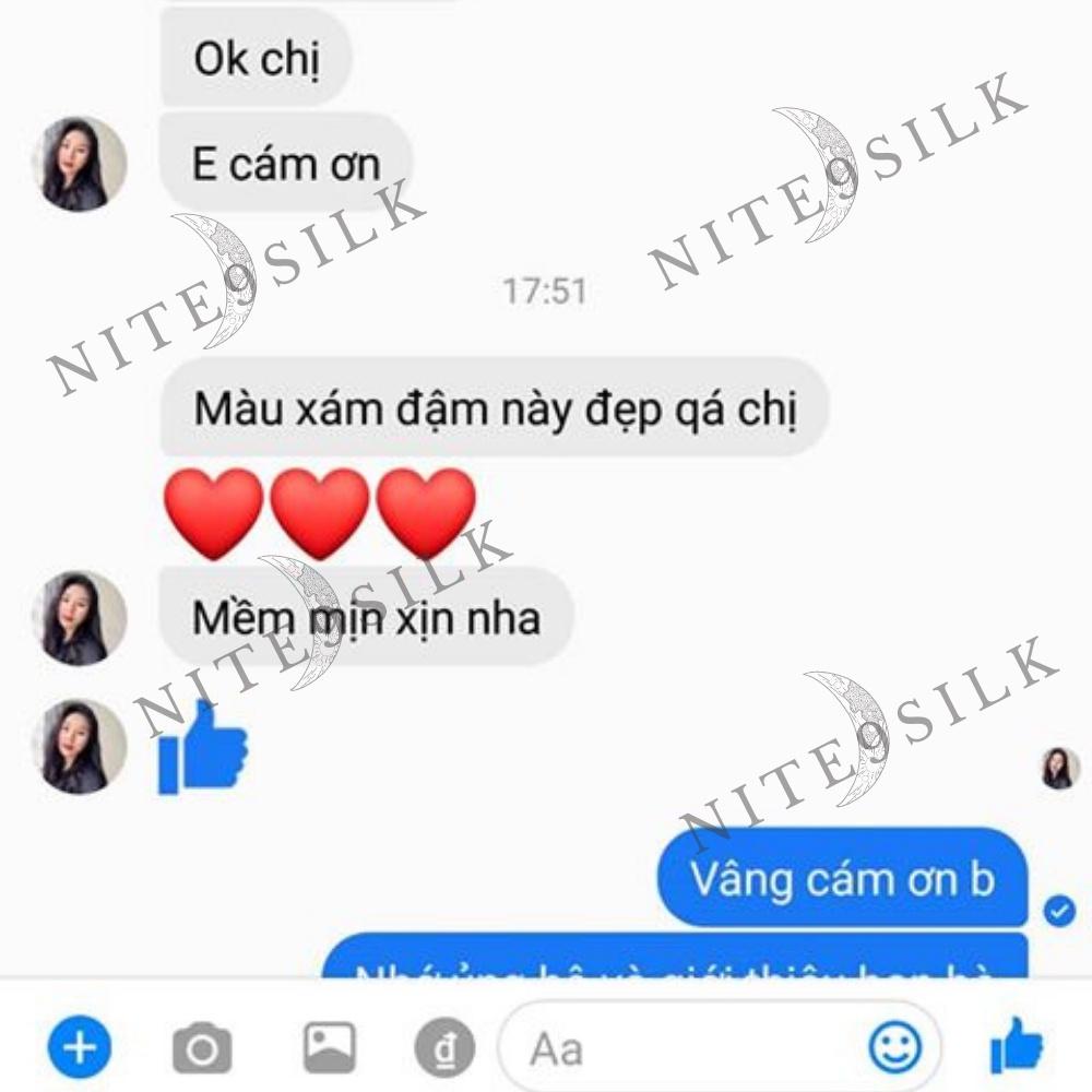 Bộ Chăn Ga Gối Lụa Màu Xanh Đen - Chăn Ga Giường Êm Ái - Nite9 Silk