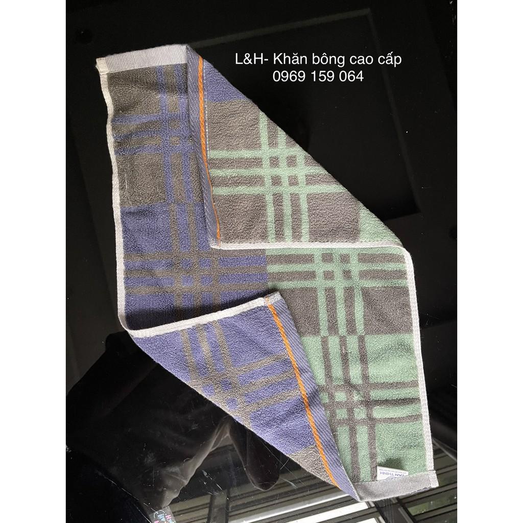 Khăn mặt cotton kẻ ô Tân Thịnh , KT 30x50cm