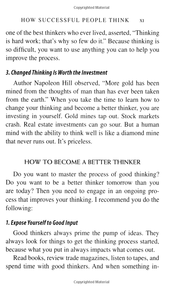 How Successful People Think: Change Your Thinking, Change Your Life (Hardcover)