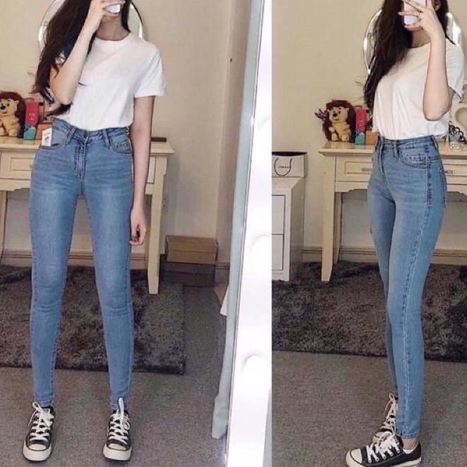 Quần Jeans Nữ SofmWear Cạp Siêu Cao Siêu Co Giãn