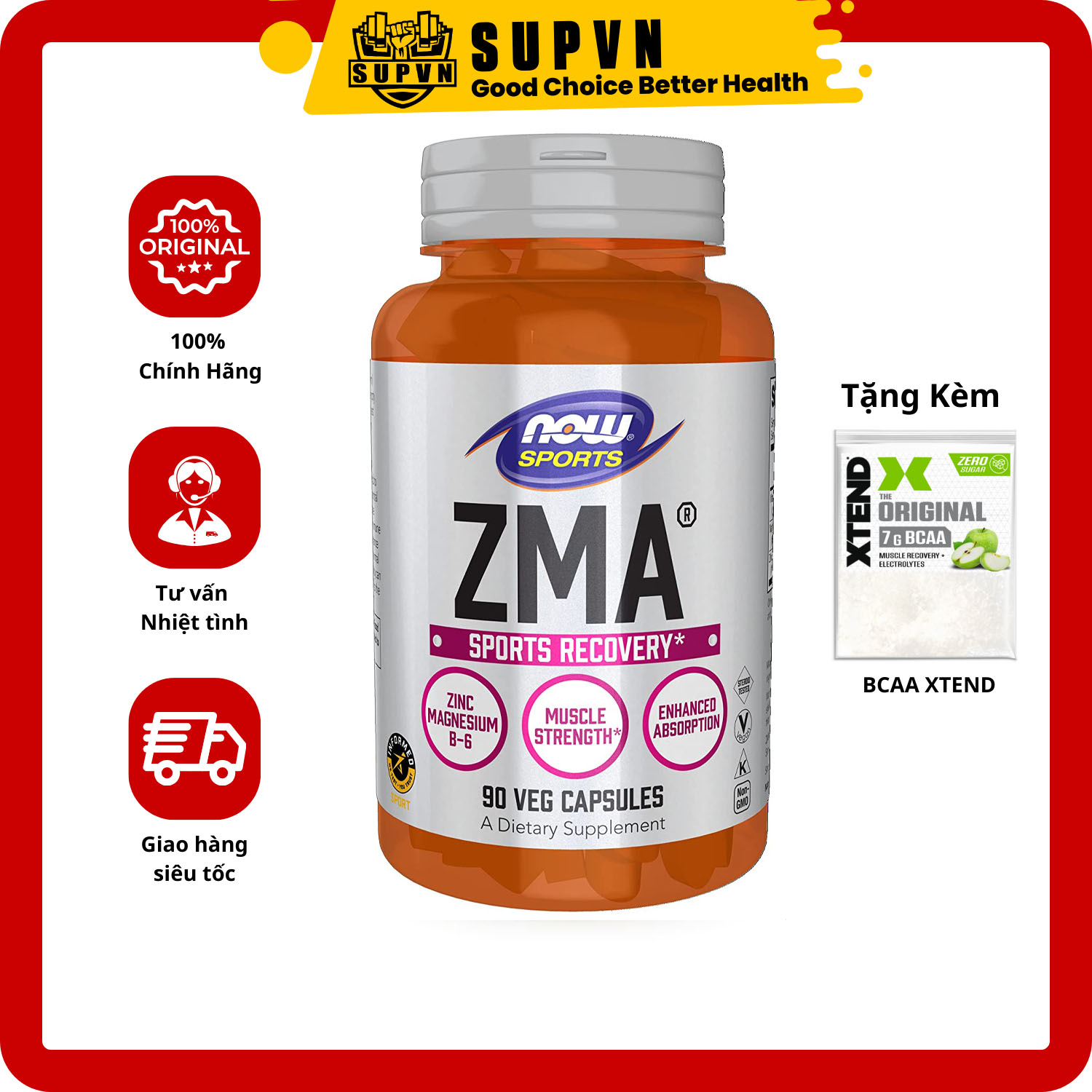 ZMA Now Viên Uống Bổ Sung Viamin Khoáng Chất Giúp Cải Thiện Giấc Ngủ Và Phục Hồi Cơ Bắp Sản Sinh Testosterone