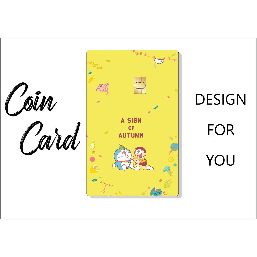 Sticker / Sticker dán Thẻ ATM , Decal dáb thẻ chung cư, thẻ từ hình DOREMON