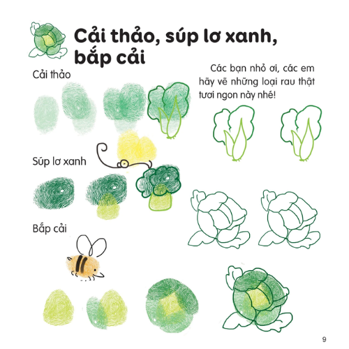 100++ ý tưởng sáng tạo vẽ tranh bằng vân tay - Thực vật