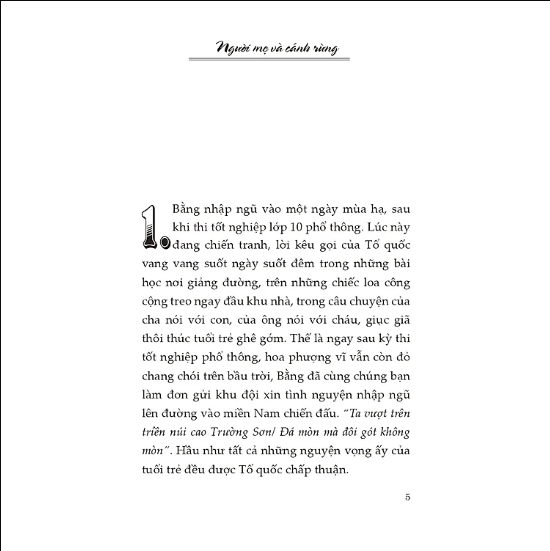 Người Mẹ Và Cánh Rừng -
