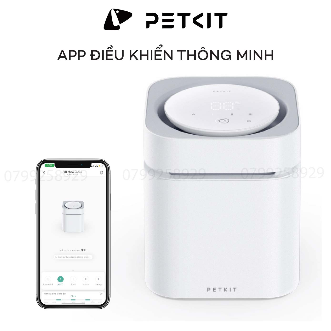 Máy Khử Mùi Diệt Khuẩn Petkit Air Magicube