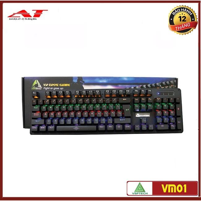 Phím Cơ Chuyên Game VM01 Full LED chống nước - JL - Hàng Chính hãng