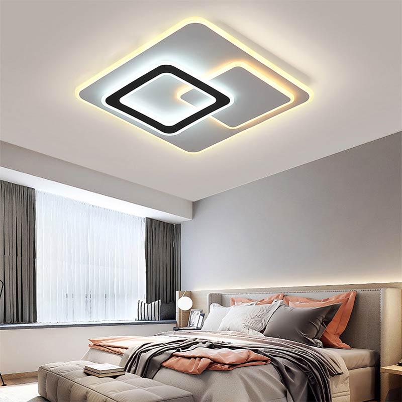 Đèn led ốp trần trang trí phòng khách, phòng ngủ sang trọng, đền có thể điều chỉnh 3 mức độ sáng bằng điều khiển từ xa