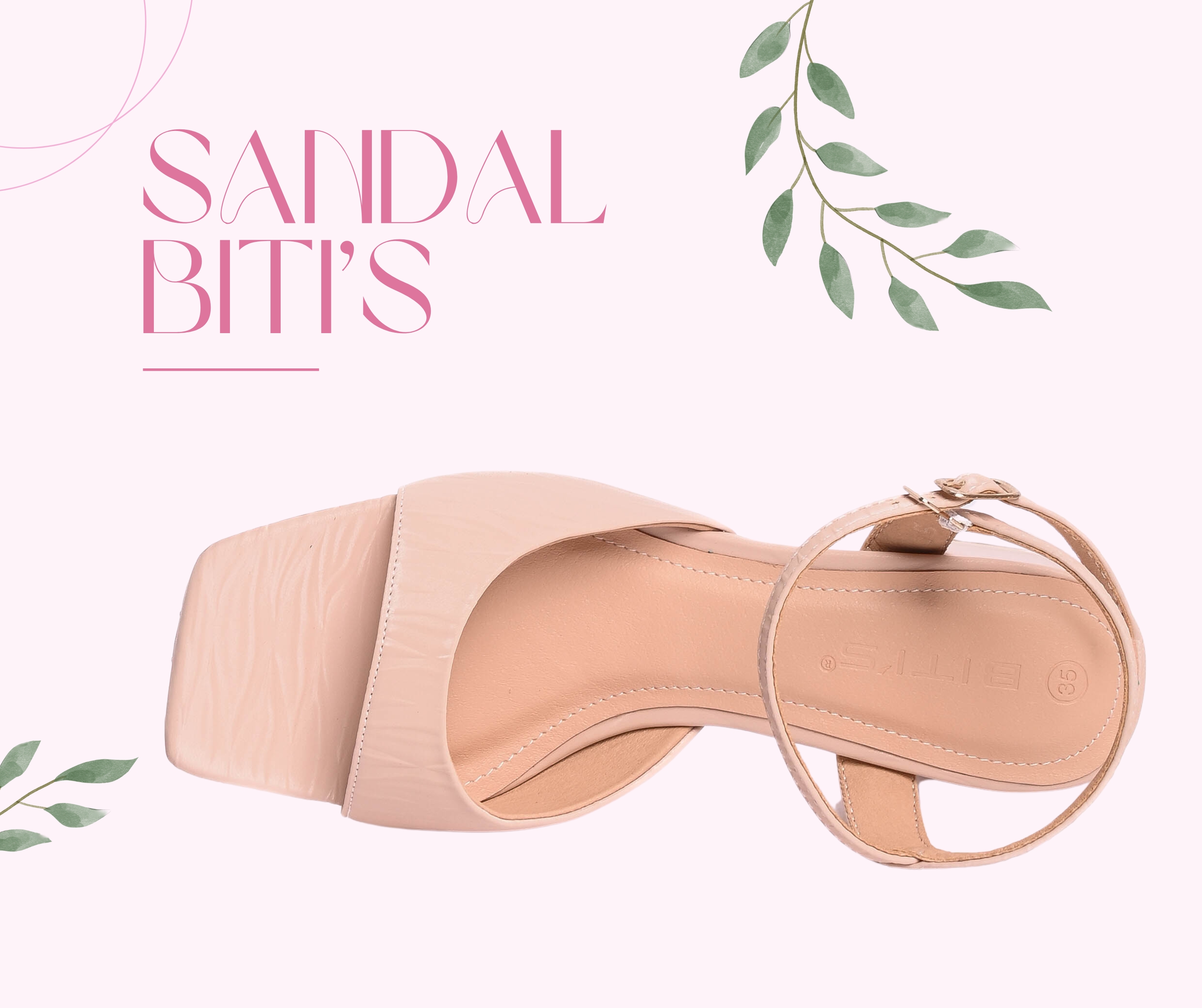 Sandal Bitis nữ cao gót thời trang 5cm (35-39)