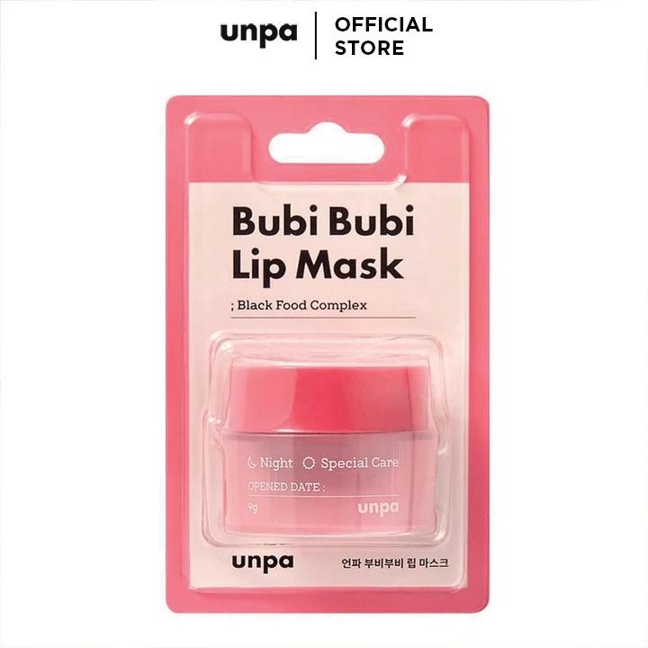 Combo Tẩy Tế Bào Chết Sủi Bọt Môi Unpa Bubi Bubi Bubble Lip Scrub 10ml Và Mặt Nạ Ngủ Môi Unpa Bubi Bubi Lip Mask 9gr