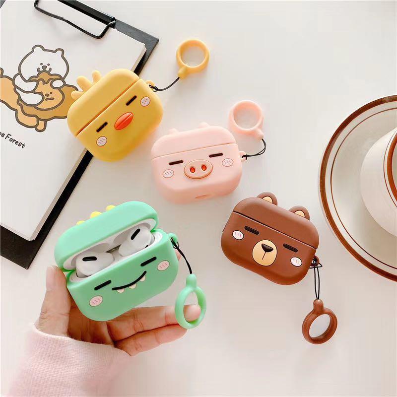 Ốp bảo vệ Dành cho Airpods PRO - Animal Mắt Hip Kèm Ring