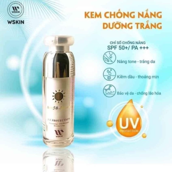 Kem Chống Nắng Trắng Da WSKIN Sun Cream SPF50+/ PA+++