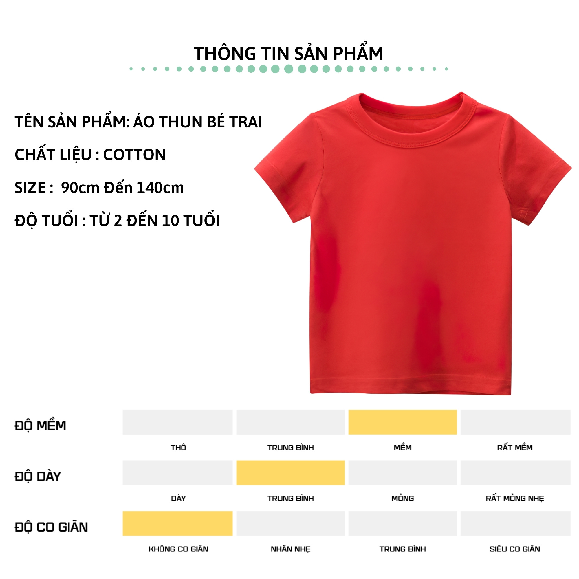 Áo thun bé trai ngắn tay 27Kids áo cộc nam 100% Cotton cho trẻ từ 2-10 tuổi BSTS17
