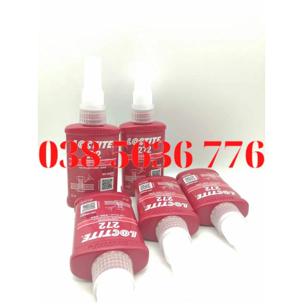 Keo Khóa Ren 272 Henkel Loctite Keo Kỵ Khí, Chịu Nhiệt Độ Cao, Keo Vít Kích Thước Lớn 50Ml