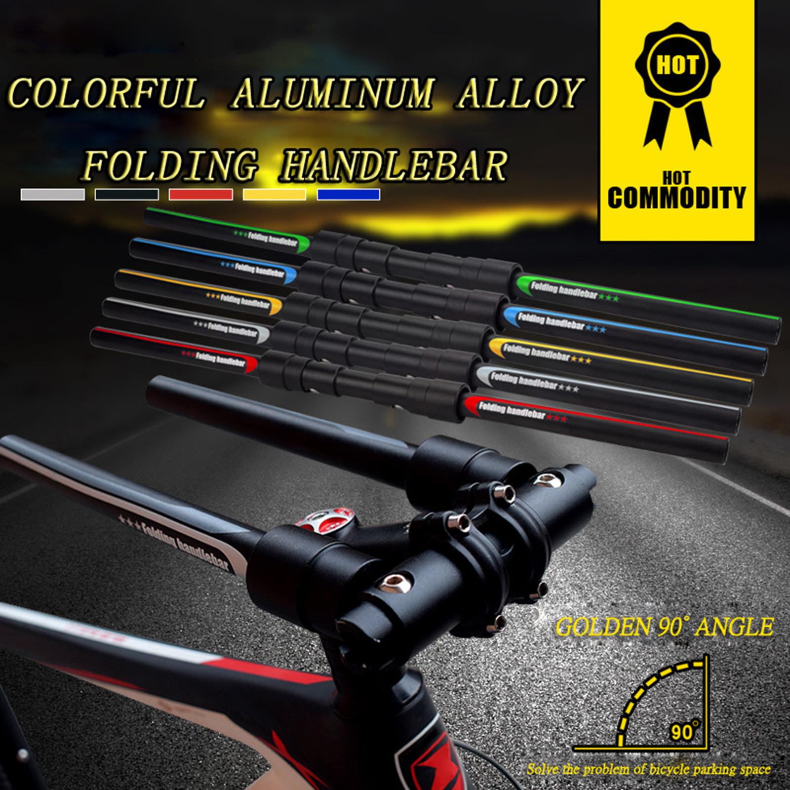 Bike Folding Handlebar Aluminum Alloy Electric Scooter MTB Road Bicycle Handlebars Quick Release Foldable Handle Bar 31.8mm/25.4mm