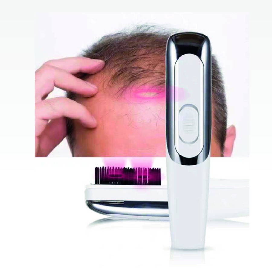 Lược Máy Chải Tóc Tia Hồng Ngoại Massage Da Đầu - Kích thích tóc mọc, giảm stress cho da đầu