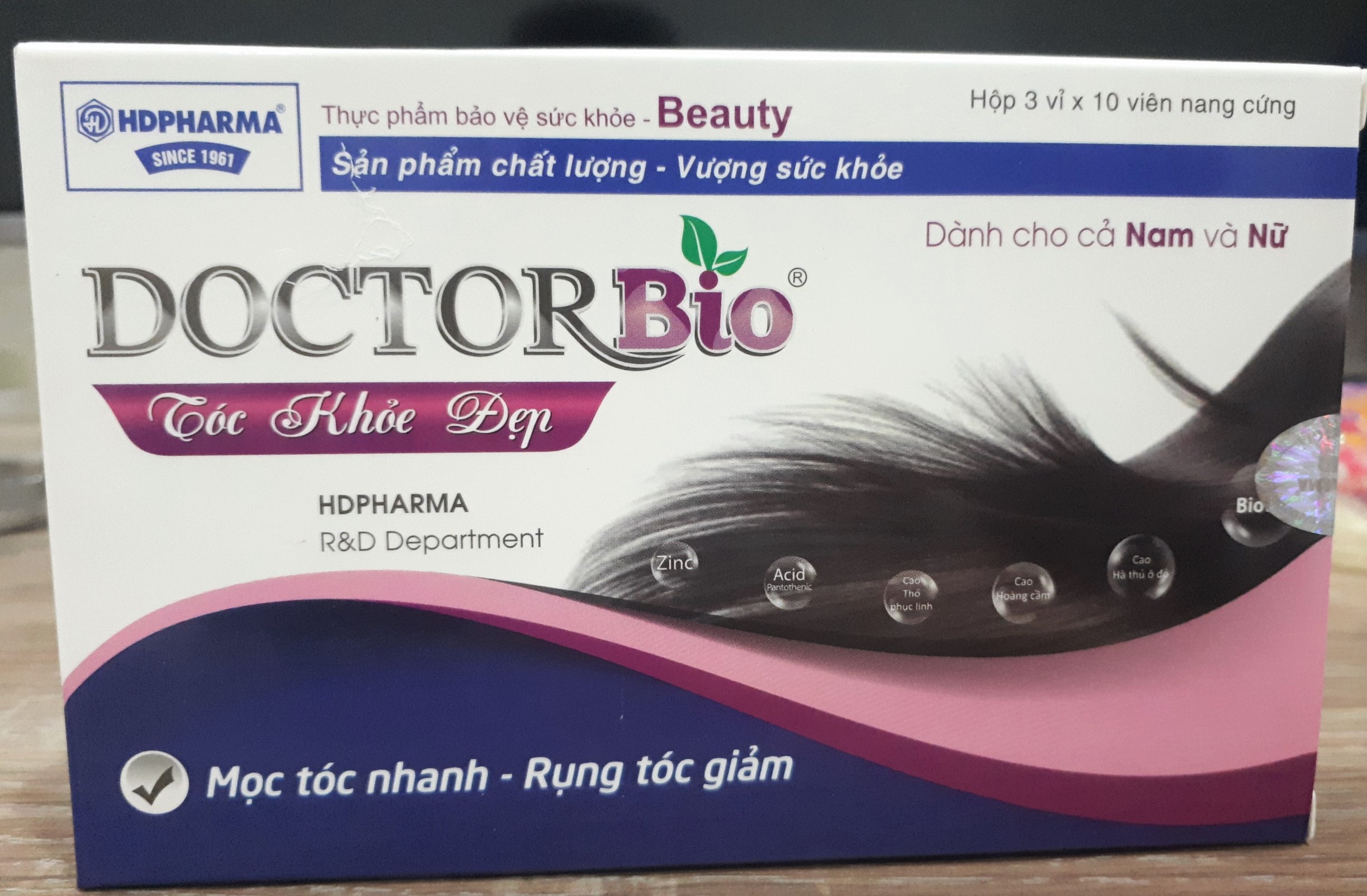 DOCTOR BIO - HỖ TRỢ LÀM GIẢM NGUY CƠ RỤNG TÓC, HẠN CHẾ BẠC TÓC