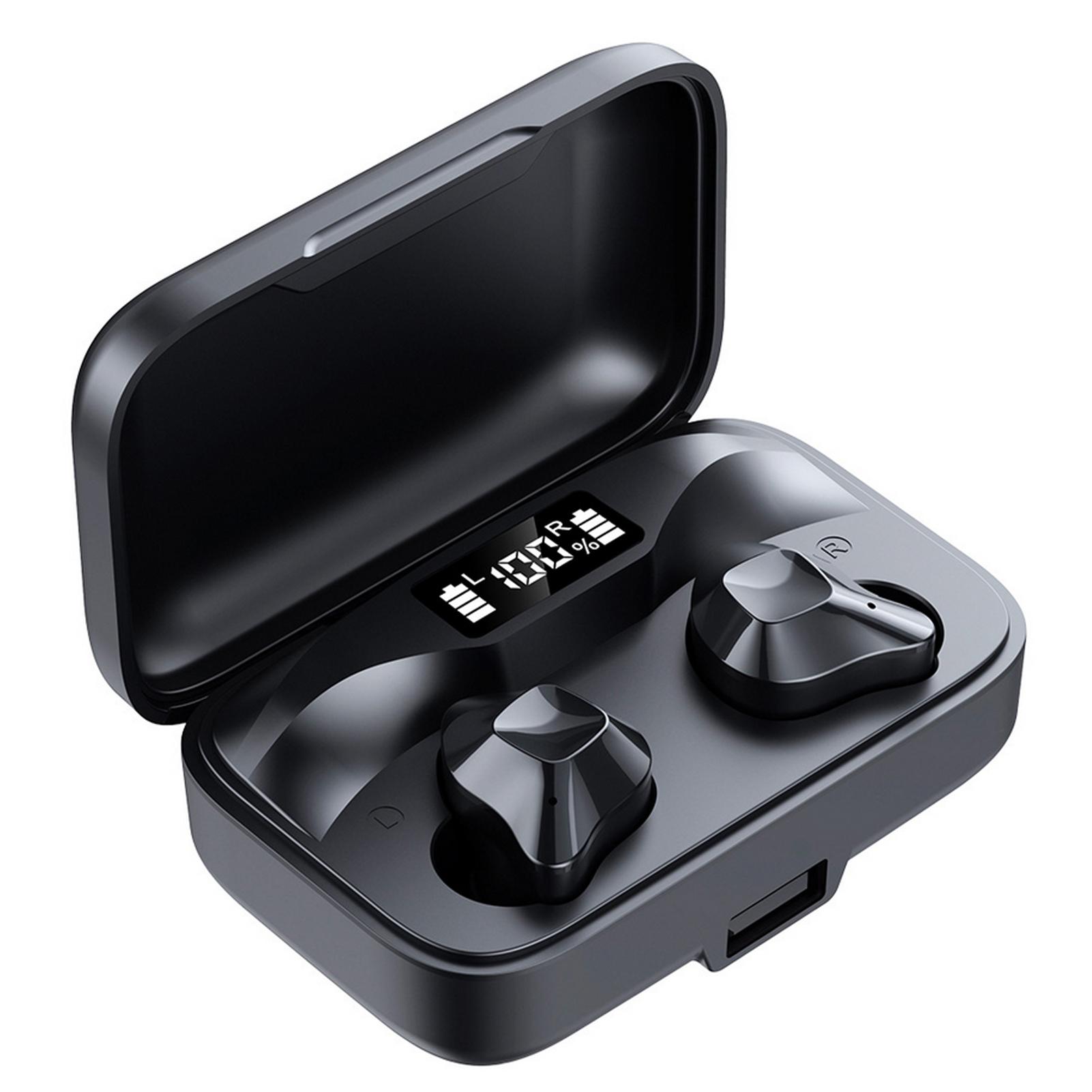 Tai nghe không dây Earbuds BT 5.0 Âm trầm sâu CVC Loại bỏ tiếng ồn Màn hình LED kỹ thuật số