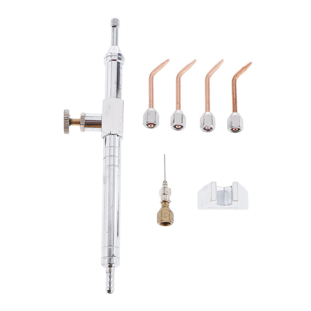 Gas Welding Torch Oxyhydrogen Jewelry Making Soldering Gun 4 Tip