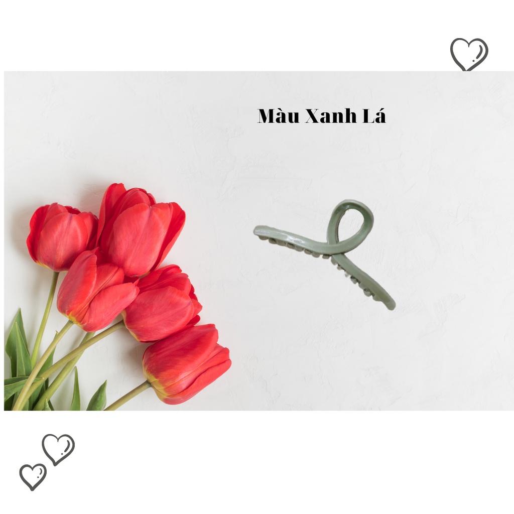 Kẹp tóc nhựa cỡ lớn phong cách Hàn Quốc-Cặp tóc thời trang nhiều màu