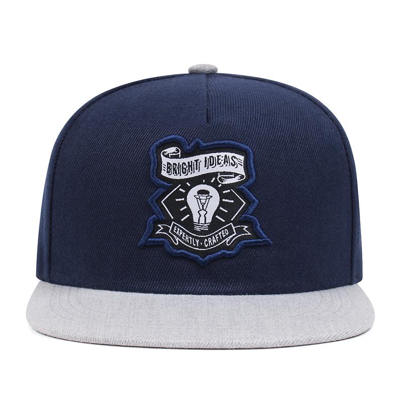 Thời Trang Mới Hip Hop Mũ Bóng Chày Đèn In Trucker Mũ Cotton Nón Snapback Ngoài Trời Nón Thể Thao Giải Trí Mũ Lưỡi Trai Color: Navy Size: 56-59CM