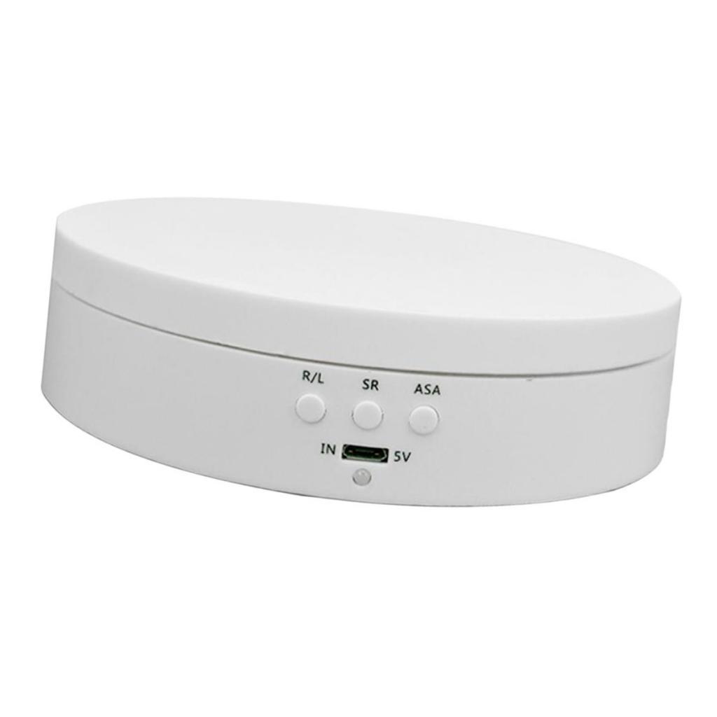 360° Rotating Display Stand Base Rotary Turntable Mirrored Top - Rotating Degree and 3 Speed Adjustable - 3kg Load Bearing