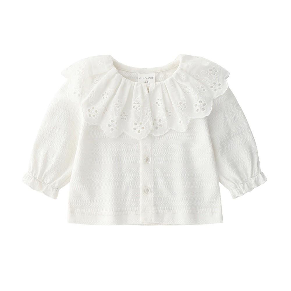 Áo Khoác Sơ Sinh 100% Cotton Co Giãn 4 Chiều Bé Gái Cổ Bèo Cao Cấp Zenbaby