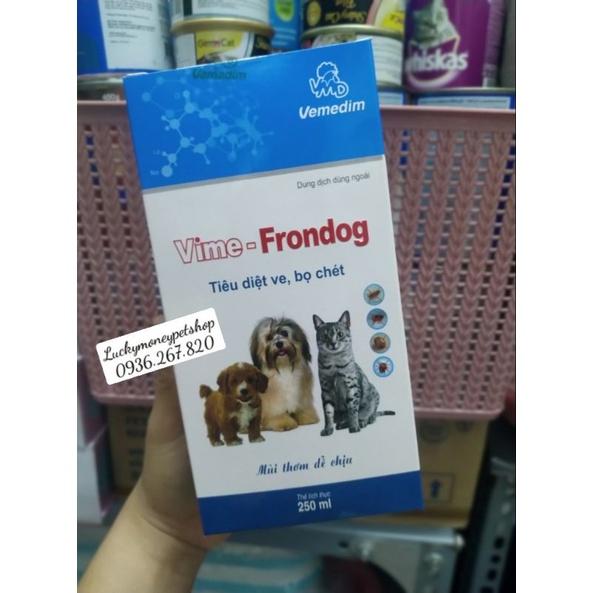 XỊT VE FRONDOG CHÓ MÈO 250ml