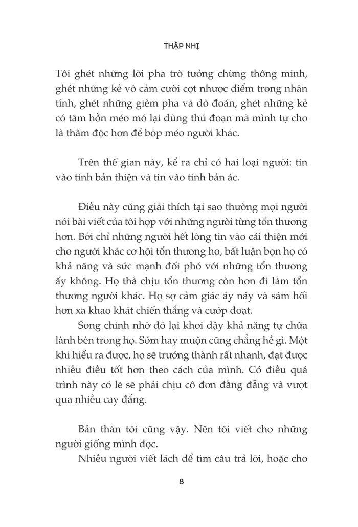 Sách Chẳng Nhớ Quá Khứ, Chẳng Sợ Tương Lai
