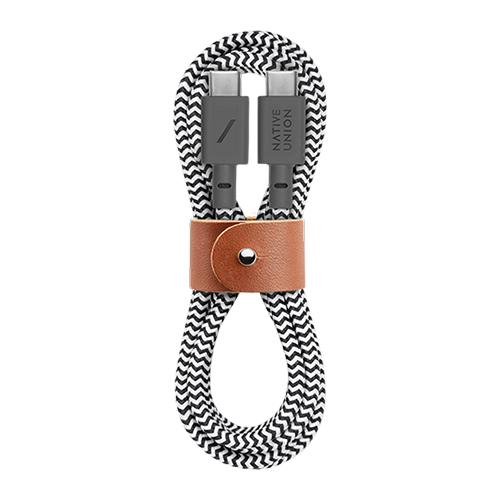 Dây Cáp Sạc Native Union Type-C Belt Cable - USB-C to USB-C Hỗ trợ Cung cấp năng lượng lên đến 60W để sạc nhanh-hàng chính hãng