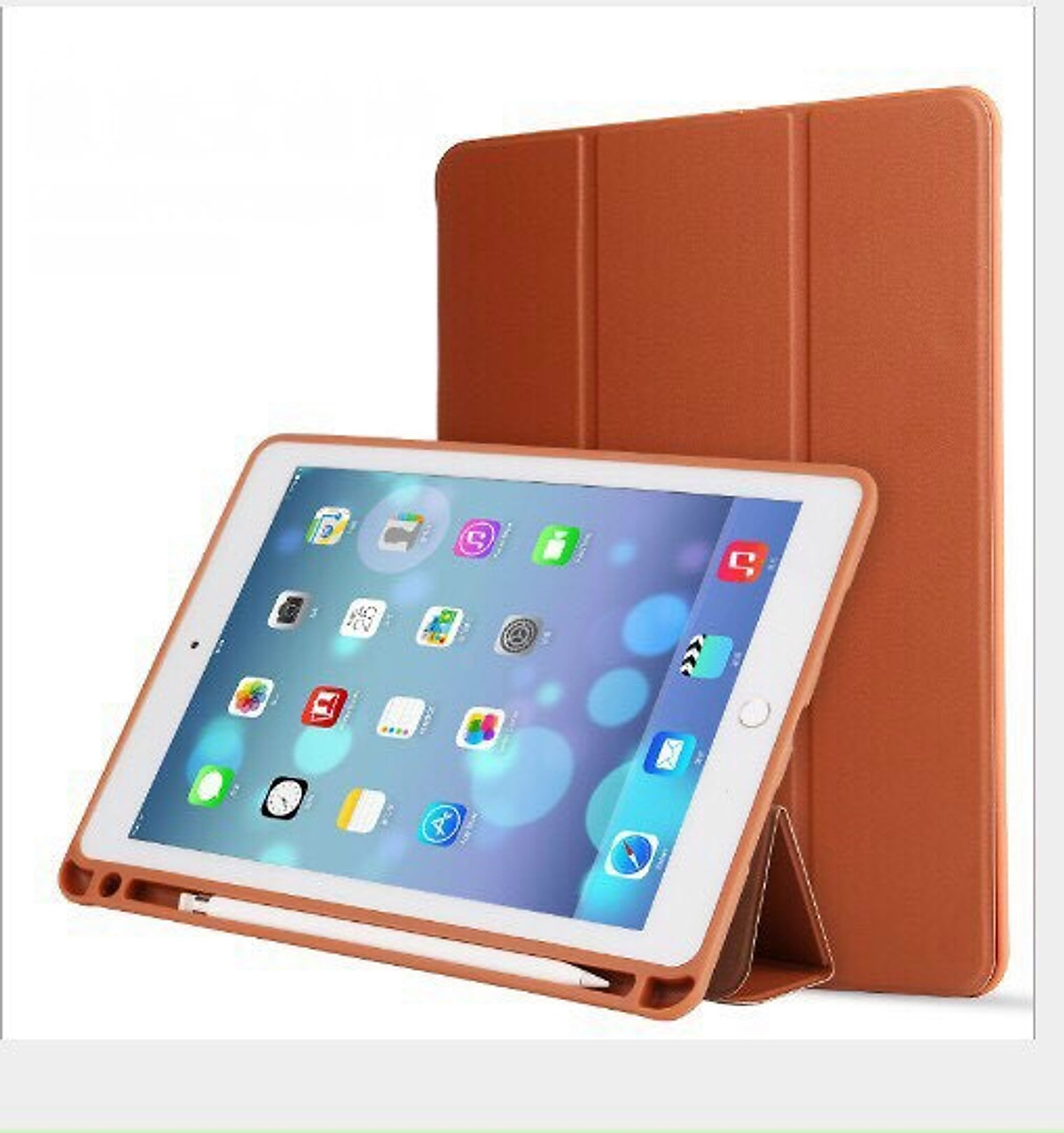 Bao da dành cho ipad gen 9 10.2 2021 khe đựng bút siêu mỏng, siêu mịn chống sốc