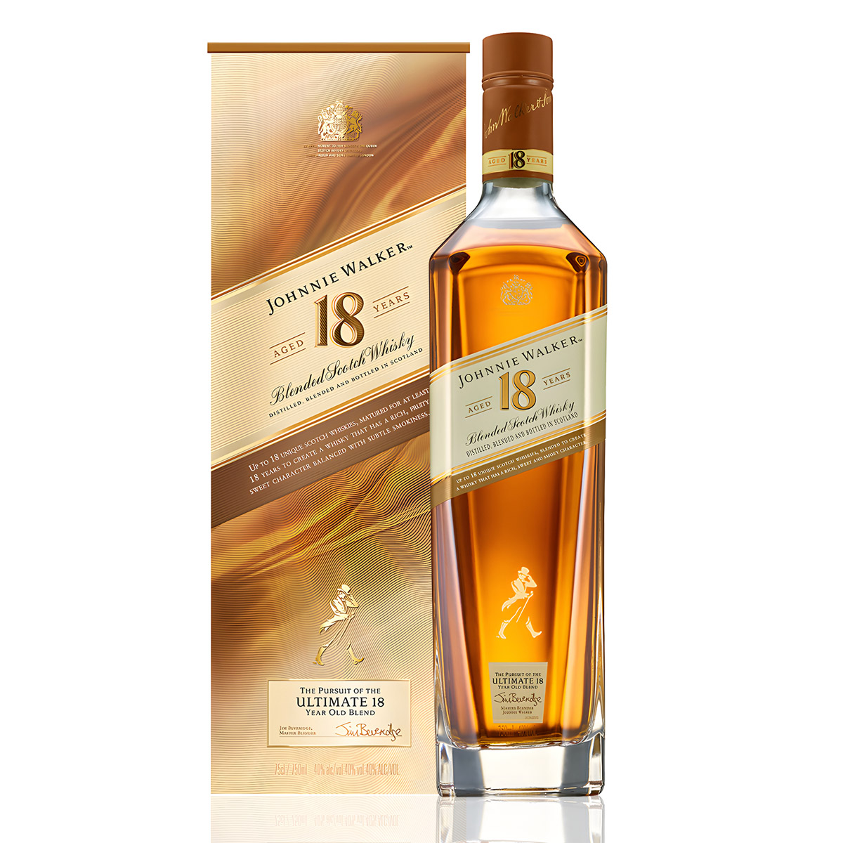 Rượu Johnnie Walker 18 Years Old Blended Scotch Whisky 750ml 40% [Kèm Hộp]