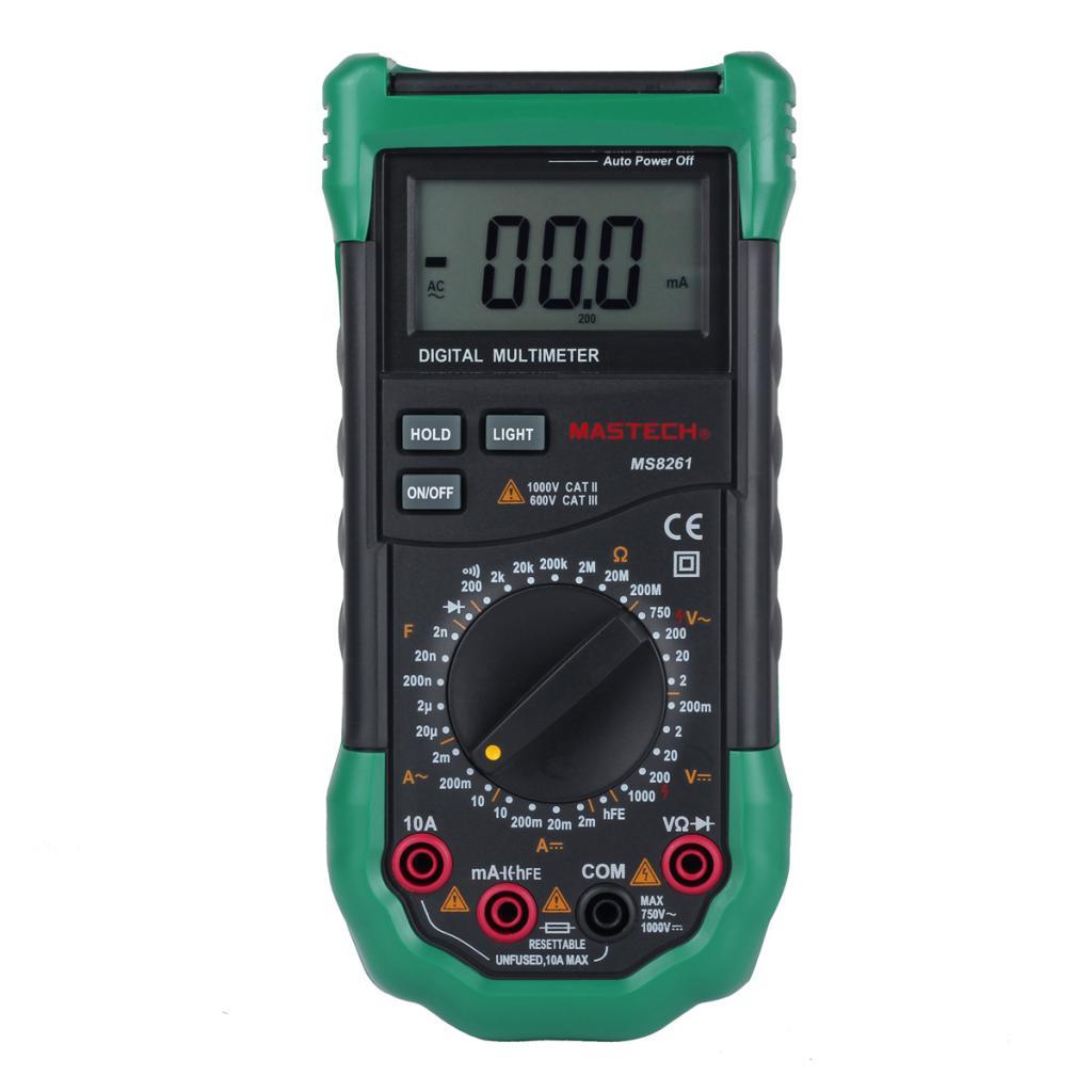 MASTECH MS8261 Digital Multimeter AC DC Capacitance Resistance Tester Meter