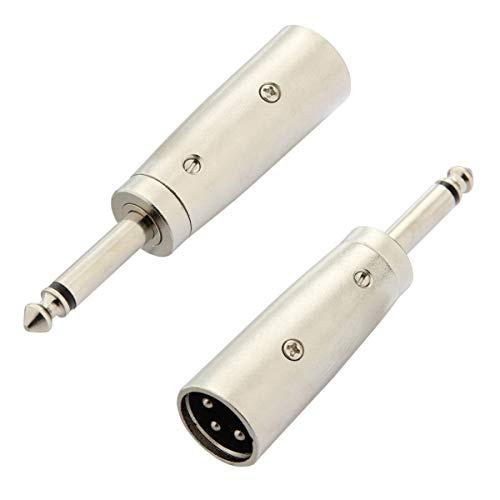 Jack Chuyển Đổi 6 Ly Đực (6.5mm) Ra Canon Đực (XLR), Canon Đực Ra 6 Ly Đực