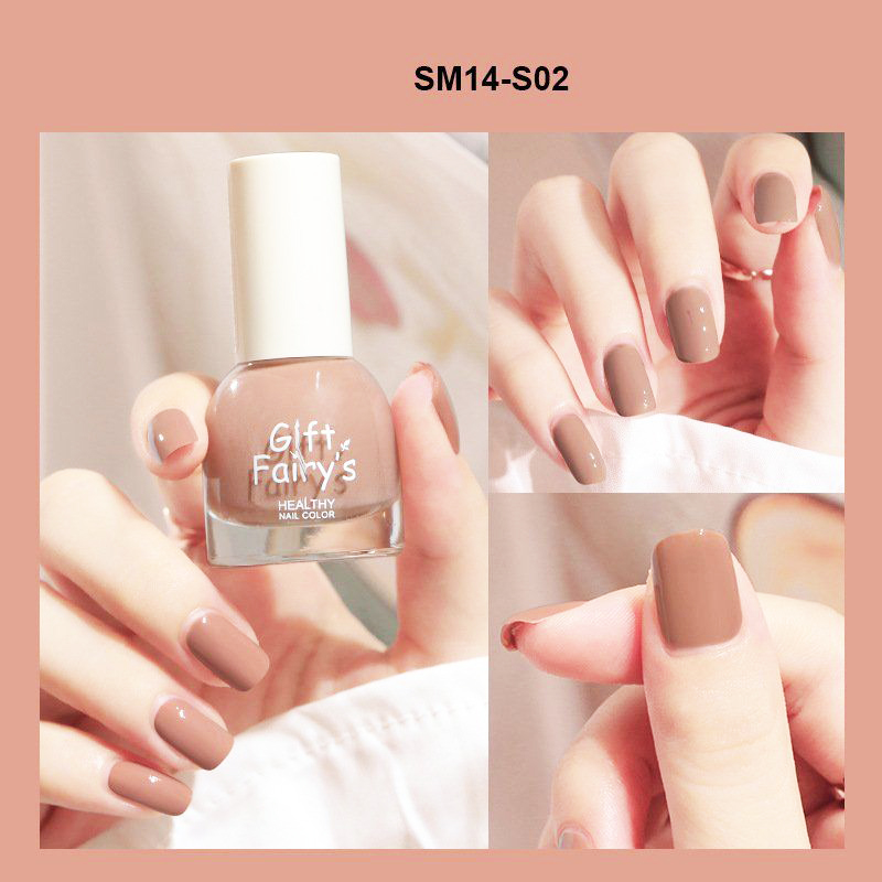 Sơn móng tay gel Hàn Quốc, sơn móng tay bóng nhanh khô nail nhiều màu dễ thương SM14