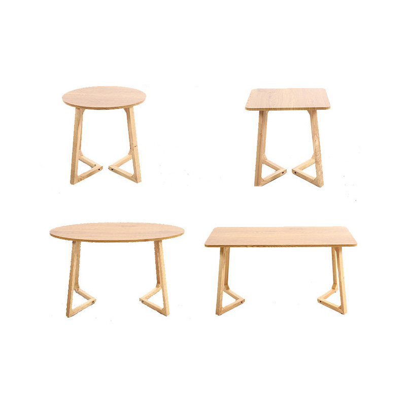 Bàn trà gỗ 100cm gỗ tự nhiên sang trọng, bàn trà nhỏ phòng khách chung cư lắp ghép di chuyển tiện lợi cao cấp