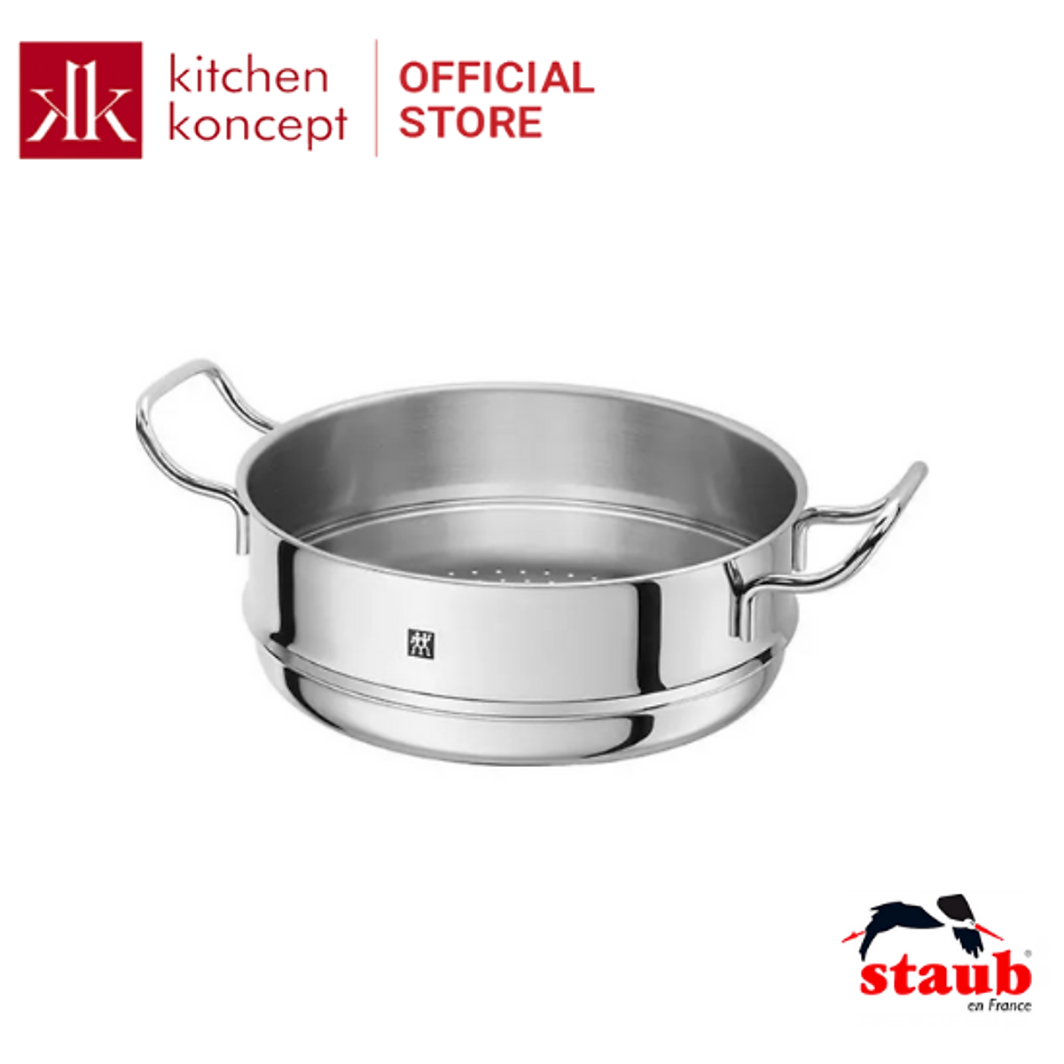 Xửng Hấp Zwilling Plus Đường Kính 24cm, Chất Liệu Thép Không Gỉ Bền Đẹp, Dùng Cho Mọi Loại Bếp, Nhập Đức Chính Hãng