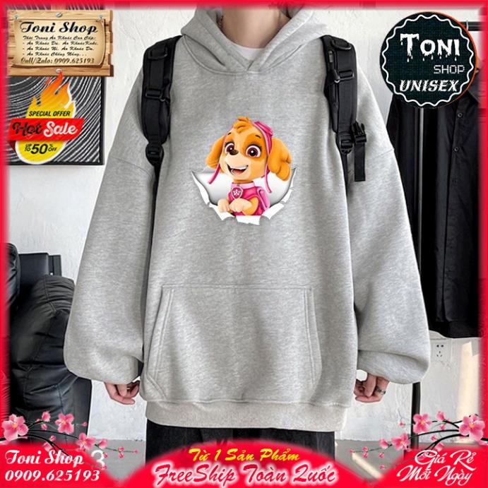 ÁO HOODIE PUPPY PRINCESS Nỉ Ngoại Cao Cấp - In Pet Siêu Bền Siêu Đẹp