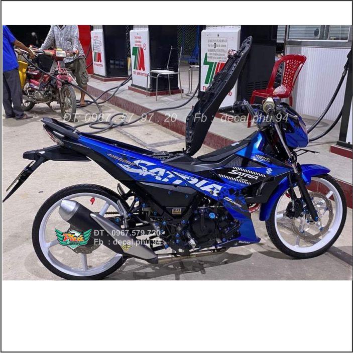 Tem Rời Satrai Xanh đen trắng