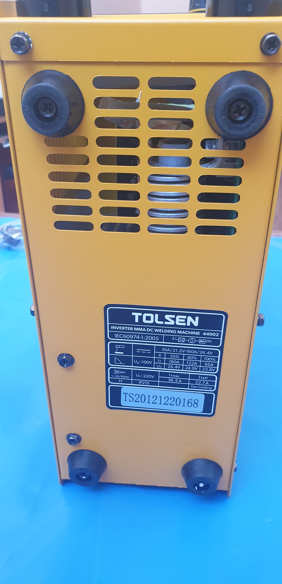 MÁY HÀN QUE ĐIỆN TỬ 4MM TOLSEN 44002 ( CHUYÊN KÉO QUE 4 LY, 160A)- HÀNG CHÍNH HÃNG