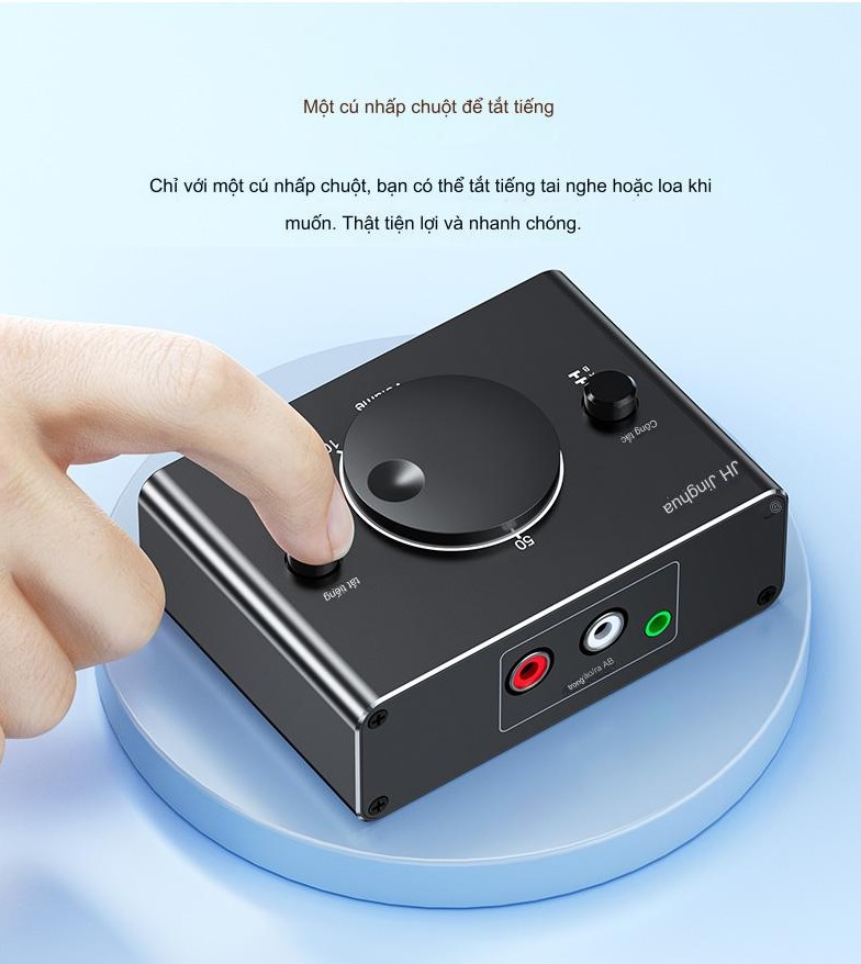 ROGTZ Bộ Chia Âm Thanh 2 Chiều, Từ 1 Thiết Bị Ra 2 Loa, Tai Nghe Hoặc Từ 2 Thiết Bị Ra 1 Loa/ Tai Nghe JH-Q280 - Hàng Nhập Khẩu