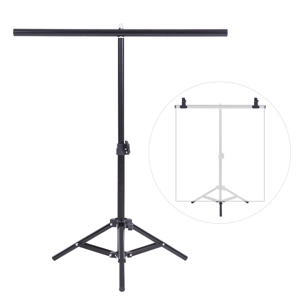 Bộ công cụ hệ thống giá đỡ kim loại Video 60,5 * 70cm w / Xà ngang & 3 * Kẹp cho Phông nền PVC