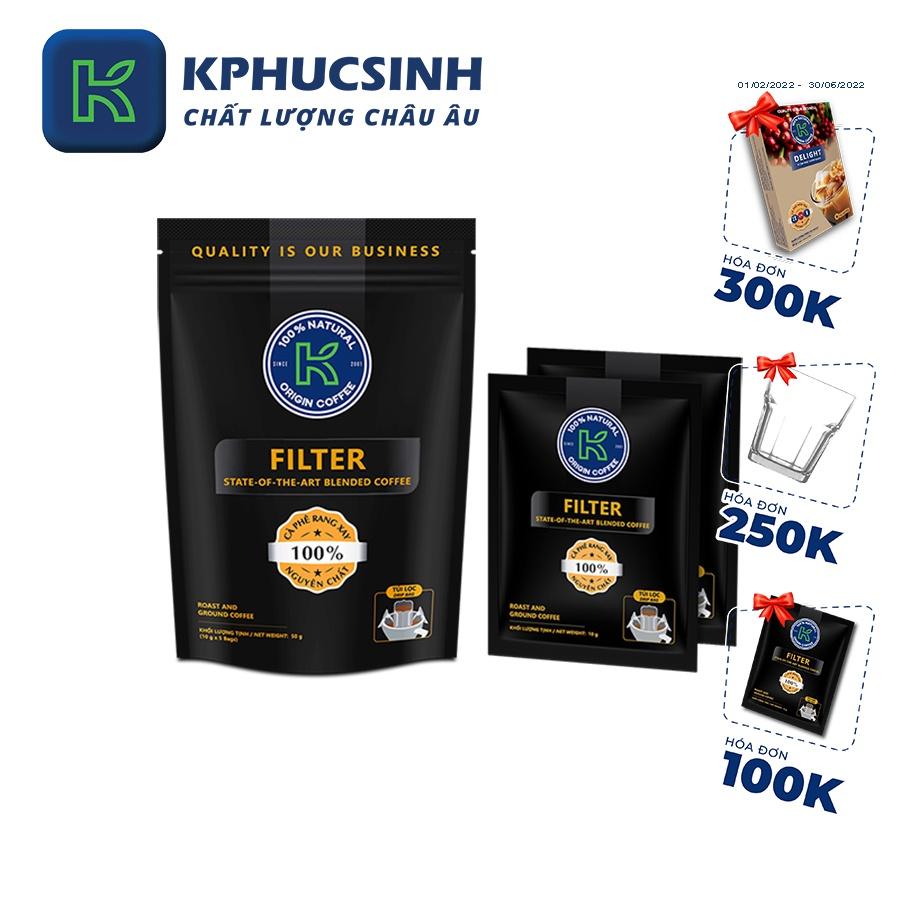 Cà phê túi lọc K - Filter S50 pha chế tiện lợi