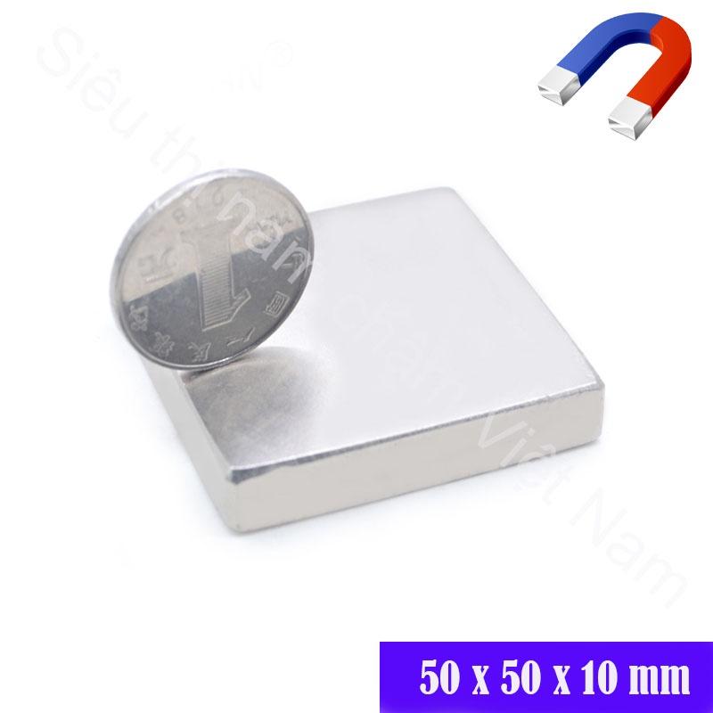 Nam châm hình vuông 50x50x10mm nam châm đất hiếm