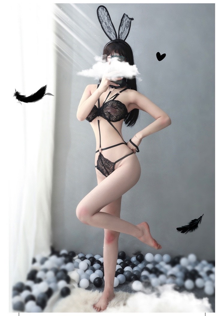 Đồ ngủ nữ Sexy Cosplay tai thỏ playboy quyến rũ